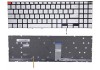 Tastatura Laptop, Asus, VivoBook Pro 15 K6502H, K6502HC, K6502HE, K6502V, K6502VJ, K6502VU, K6502VV, K6502Z, K6502ZC, K6502ZE, iluminata, argintie, la