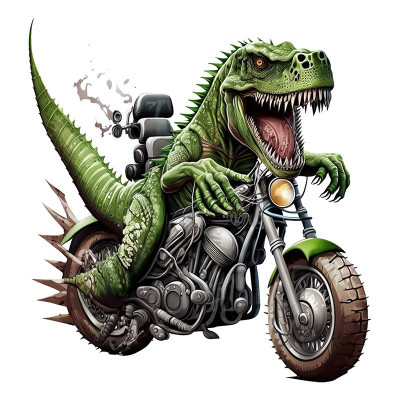 Sticker decorativ, Dinozaur, Verde, 63 cm, 1205STK-4 foto