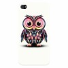 Husa silicon pentru Apple Iphone 4 / 4S, Colorful Owl Illustration