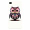 Husa silicon pentru Apple Iphone 4 / 4S, Colorful Owl Illustration