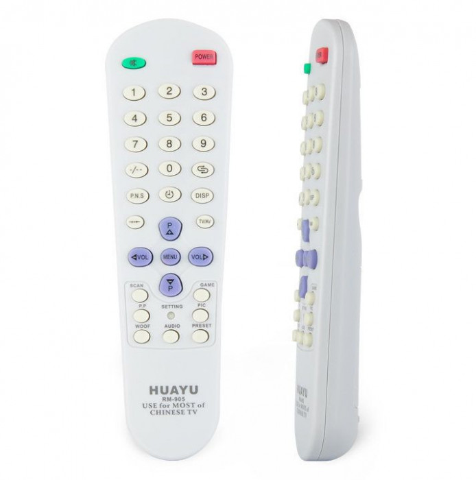 Telecomanda universala TV MODELE CHINEZESTI Huayu RM-905 (functioneaza fara configurare)