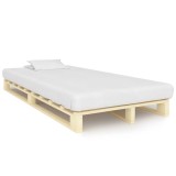 Cumpara ieftin Cadru de pat din paleti, 120 x 200 cm, lemn masiv de pin