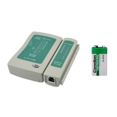 Tester cablu de retea LAN mufe RJ,RJ45 + baterie 9V