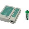 Tester cablu de retea LAN mufe RJ,RJ45 + baterie 9V
