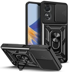 Husa Antisoc Oppo A58 5G A78 5G cu Protectie Camera Negru TCSS