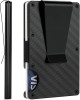 Portofel Barbati NeoHGS&trade; Fibra Carbon, Portcard Aluminiu, Protectie RFID, 12 Carduri, Negru