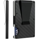Portofel NeoHGS&trade;, Fibra de Carbon, tip Portcard, Protectie RFID Anti-Furt, Unisex, Material Aluminiu/Fibra de Carbon, Suport 12 Carduri si Bacnote, 8.
