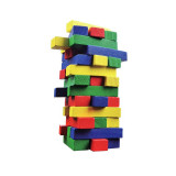 Set Joc Societate Tumblin Tower, 48 piese colorate, Lemn, ATU-088439