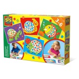 Set creativ pentru copii, tablouri cu mozaic, 4 planse, +3 ani