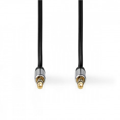Cablu Audio Stereo Nedis 2.5mm - 3.5mm, 1m, negru