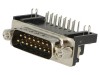 Conector D-Sub 15-Pin Soclu Tată 90&deg; THT 5A