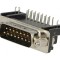 Conector D-Sub 15-Pin Soclu Tată 90&deg; THT 5A