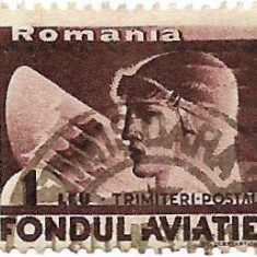 Trimiteri postale Fondul aviatiei, 1936 - 1 L, obliterat