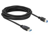 Cablu USB A-USB B, aurit, 5m
