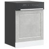 VidaXL Panou pentru mașină de spălat vase beton gri lemn prelucrat 854141