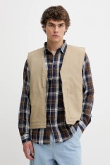Dickies vestă din bumbac Duck Canvas Summer Vest Sw Desert Sand barbati, culoarea bej, de tranzitie, DK0A4YQKF021