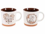 Cumpara ieftin Set 2 cani ceramica multicolora &Oslash; 9,5 cm x 9 H, 350 ml