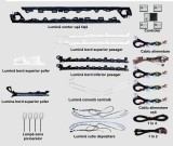 Lumini ambientale dedicate Mercedes-Benz A-Class W176 2012-2018, RGB Acrilice 16 in 1 Dinamice cu efect symphony, Control din Display original