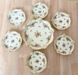 Set - desert / fructe - Rosenthal - Moliere - Moss Rose / Ramona - 6 persoane - 1984