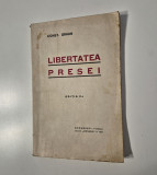 Carte veche Constantin Graur Libertatea presei