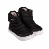Ghete Unisex Bibi Agility Mini Black cu Velcro Imblanite 29 EU, Negru, BIBI Shoes