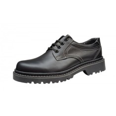Bocanci barbati model semi din piele naturala Negru, Army Troops
