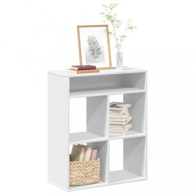 vidaXL Bibliotecă, alb, 66x31x80 cm, lemn prelucrat 860292 foto