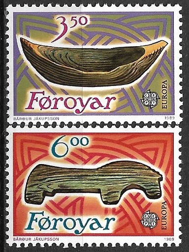 B2022 - Danemarca 1989 - Europa 2v,neuzat,perfecta stare