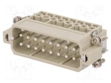 Conector HDC inserturi de contact tată DA PIN 16 16 PE 16A DEGSON ELECTRONICS