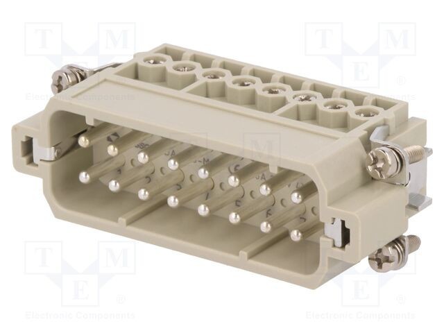 Conector HDC inserturi de contact tată DA PIN 16 16 PE 16A DEGSON ELECTRONICS