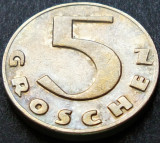 Moneda istorica 5 GROSCHEN - AUSTRIA, anul 1931 * Cod 1518 A