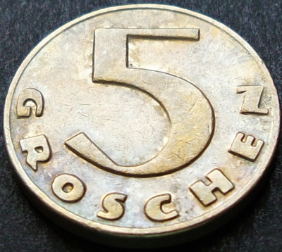 Moneda istorica 5 GROSCHEN - AUSTRIA, anul 1931 * Cod 1518 A foto