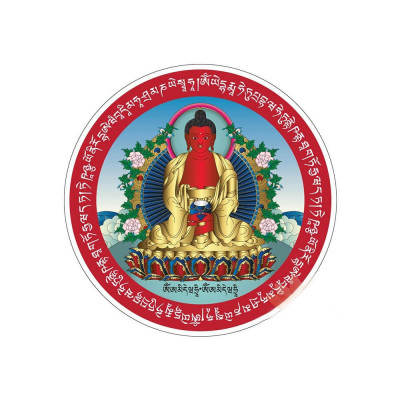 Abtibild sticker cu Amitabha Buddha &amp;amp;#8211; mic foto