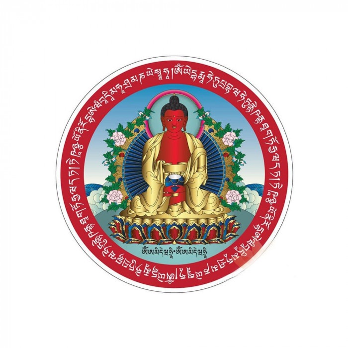 Abtibild sticker cu Amitabha Buddha &amp;#8211; mic