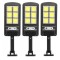 3 x Lampa Solara 6 COB Panou Solar Senzor Miscare Lumina Si Telecomanda W756-6