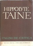 Pagini de critica - Hippolyte Taine