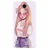 Husa silicon pentru Huawei Enjoy 7 Plus, Girl Look