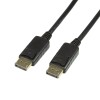 CABLU video LOGILINK, DisplayPort (T) la DisplayPort (T), 10m, conectori auriti, rezolutie maxima 4K (3840 x 2160) la 60 Hz, negru, &quot;CV0077&quot; (timbru v