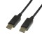CABLU video LOGILINK, DisplayPort (T) la DisplayPort (T), 10m, conectori auriti, rezolutie maxima 4K (3840 x 2160) la 60 Hz, negru, &quot;CV0077&quot; (timbru v