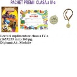 Pachet premii pentru clasa a IV-a, varianta 2 (Lecturi suplimentare + Diploma + Medalie)