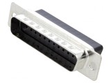 Mufă D-Sub 25 PIN Tată Crimpată Neagră