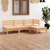 vidaXL Set mobilier de grădină, 4 piese, lemn masiv de pin 3082627