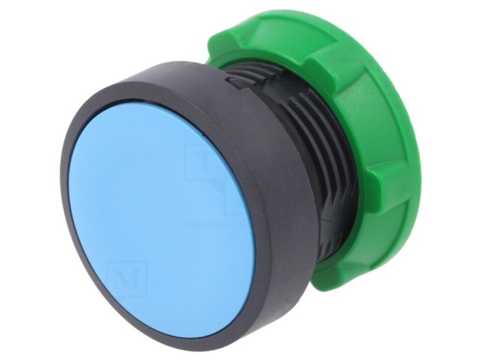 Comutator apăsare 22mm albastru, IP66