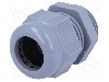 Presetupa poliamida, M25, IP68, HELUTOP HT-M, HELUKABEL - HT M25 RAL7001