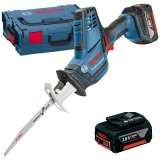 Bosch GSA 18 V-LI C - Fierastrau sabie cu 2 acumulatori Li-Ion 18 V 5 Ah protectie suprasarcina led iluminare valiza speciala