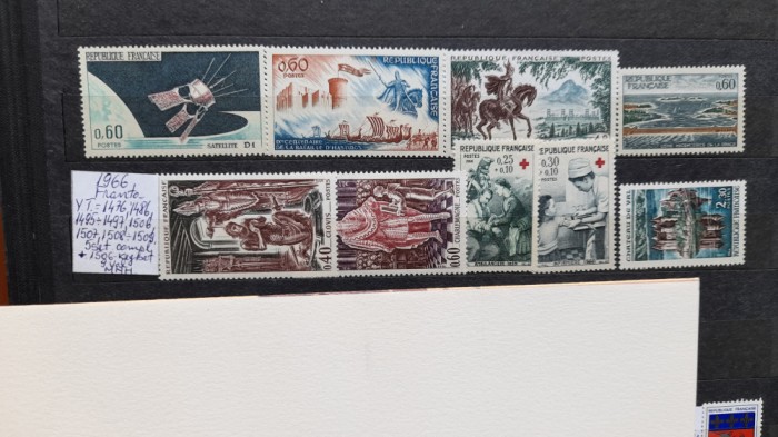 1966-Franta YT=1476-1509- 5 set 9 val MNH