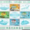 DB1 Bahamas 1970 Caravana Pacii Transporturi Avioane Vapoare Trenuri MS MNH
