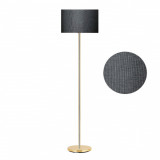 Lampadar Clap, Pakoworld, 30x30x150 cm, 1 x E27, 100W, metal/PVC, auriu/negru