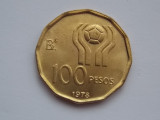 100 PESOS 1978 ARGENTINA COMEMORATIVA, America Centrala si de Sud