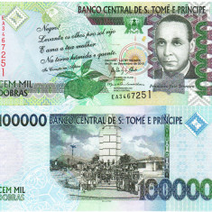 Sao Tome si Principe 100 000 Dobras 2013 P-69c UNC
